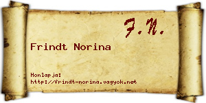 Frindt Norina névjegykártya